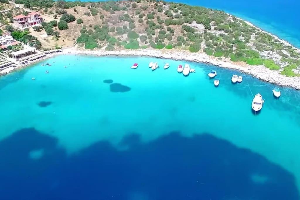 White Villa In Olive Trees And Seaview To Panagia Almiropótamos Exteriör bild