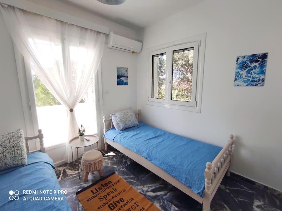 White Villa In Olive Trees And Seaview To Panagia Almiropótamos Exteriör bild